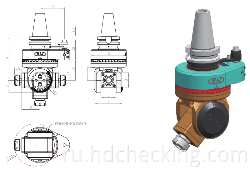 angle head tool